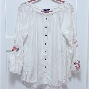 Floral Embroidered Top